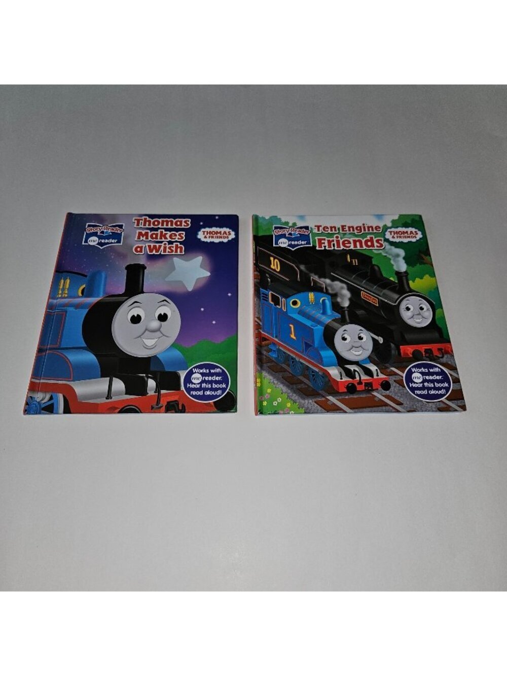 2 Thomas Tank BOOKS ONLY Lot Story Reader Mereader 10 Engine Friends Makes Wish
